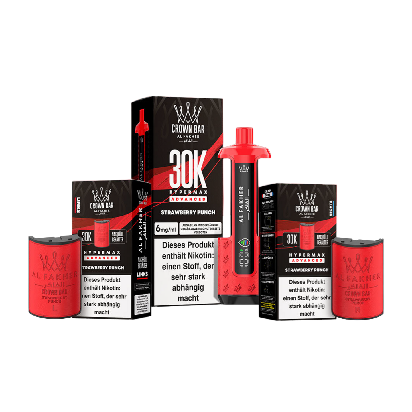 Al Fakher 30k Advanced Hypermax Set - StrawberryPunch