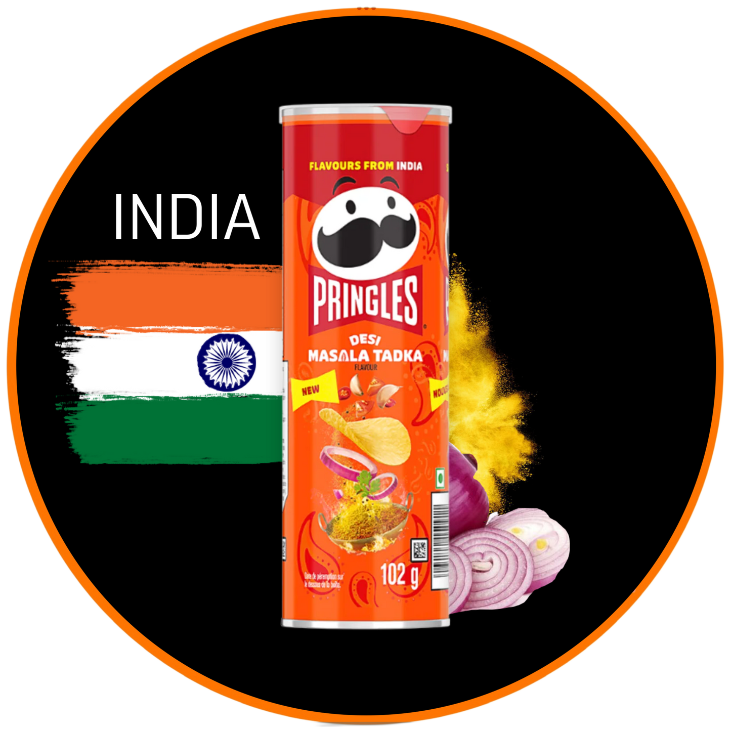 Pringles Desi Masala Tadka 110g (Indien)