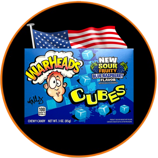 Warheads Blue Raspberry Cubes USA