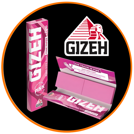 PINK King Size Slim Papers + Tips| GIZEH