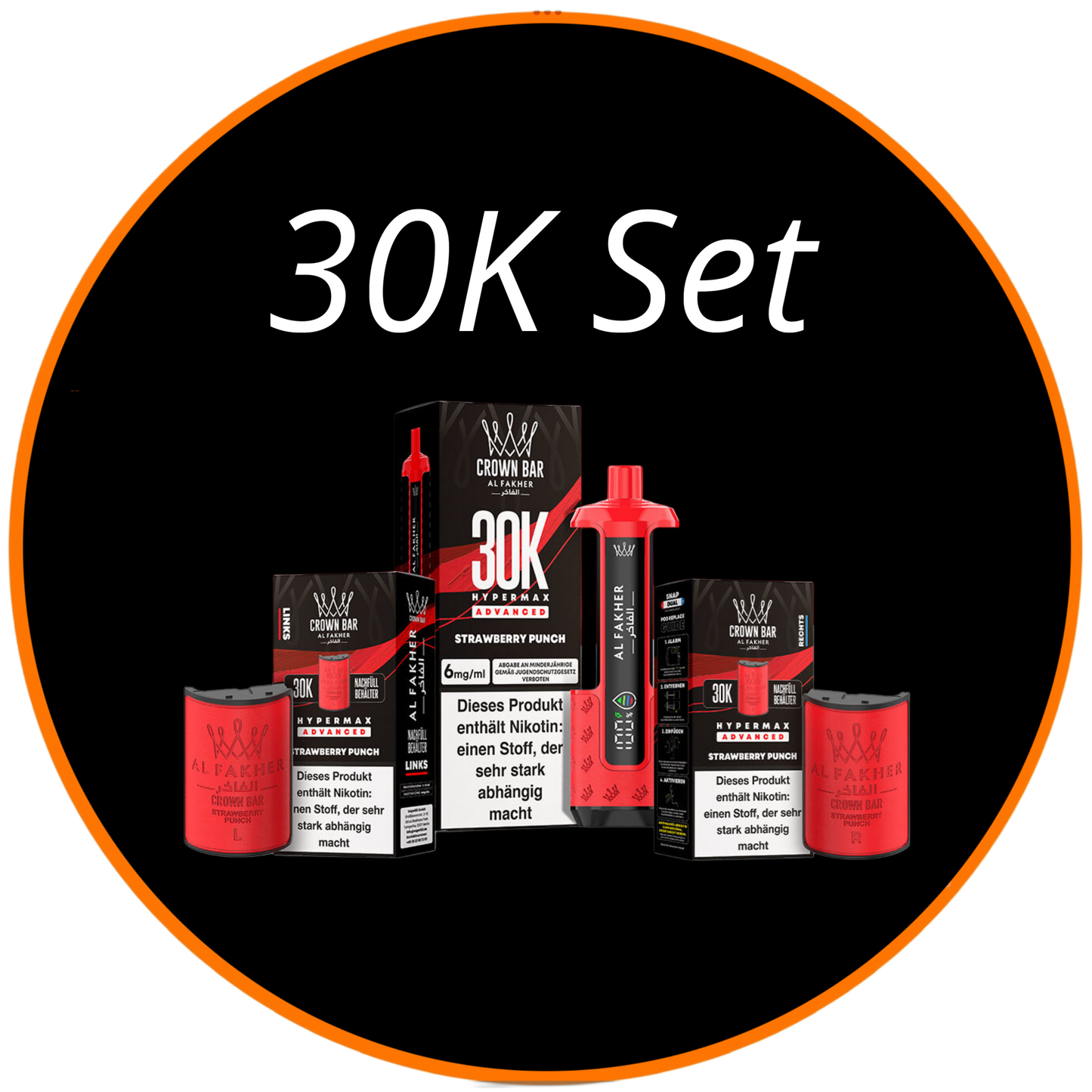 Al Fakher 30k Advanced Hypermax Set - StrawberryPunch